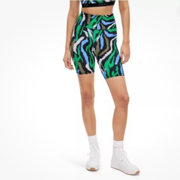 Diane Von Furstenberg x Target DVF Disco Zebra Bike Shorts 7’ Inseam Size XXS - Picture 2 of 10
